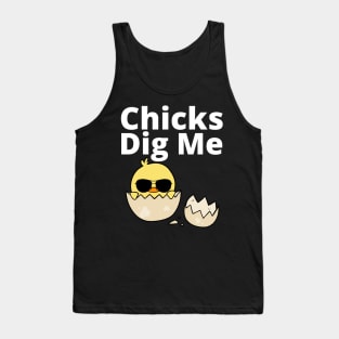 Kids Easter Chicks Dig Me Retro Vintage Chickens Spring Gift Tank Top